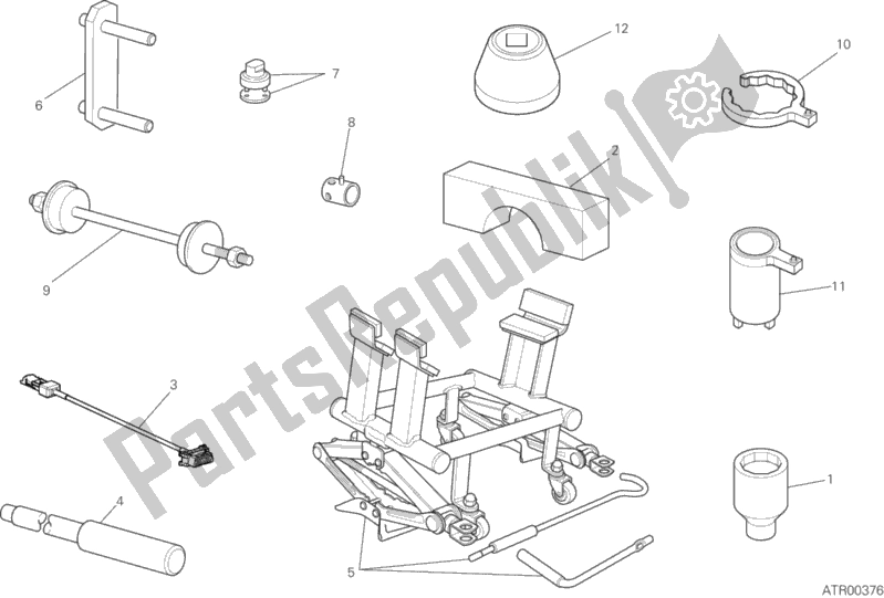 All parts for the 01b - Workshop Service Tools of the Ducati Multistrada 950 SW 2018